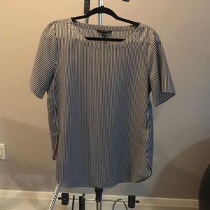 Banana Republic Black and White striped blouse
